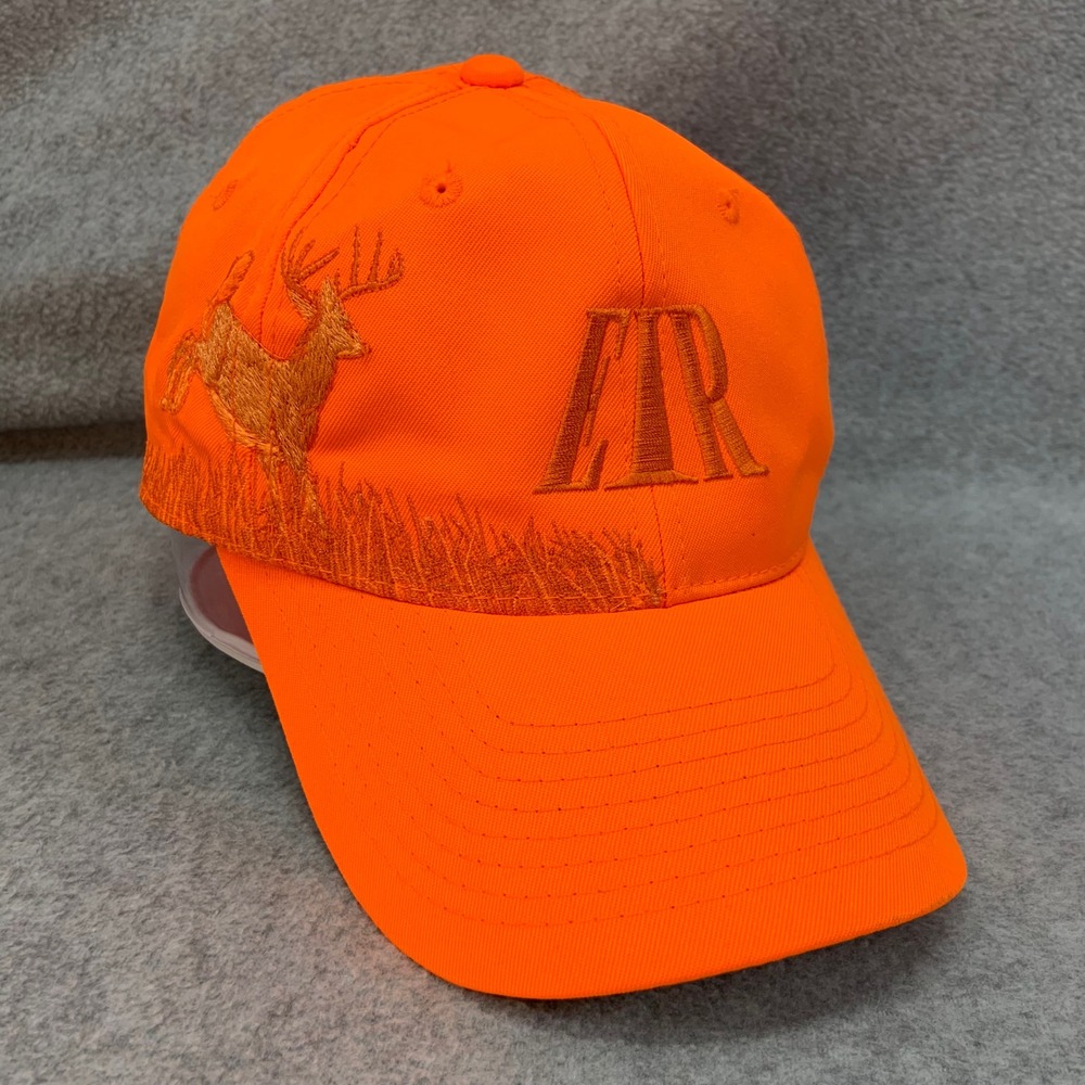 Buck Deer EIR Men Orange Port Authority Hat Hunting Blaze Adjustable OSFM